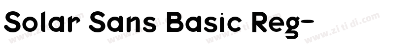 Solar Sans Basic Reg字体转换